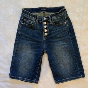 Judy Blue Button Fly Bermuda Shorts, jeans, denim